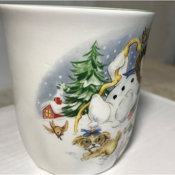Springfield Fine Bone China Christmas Mug With Festive Snowman Children England - Picture 2 of 9